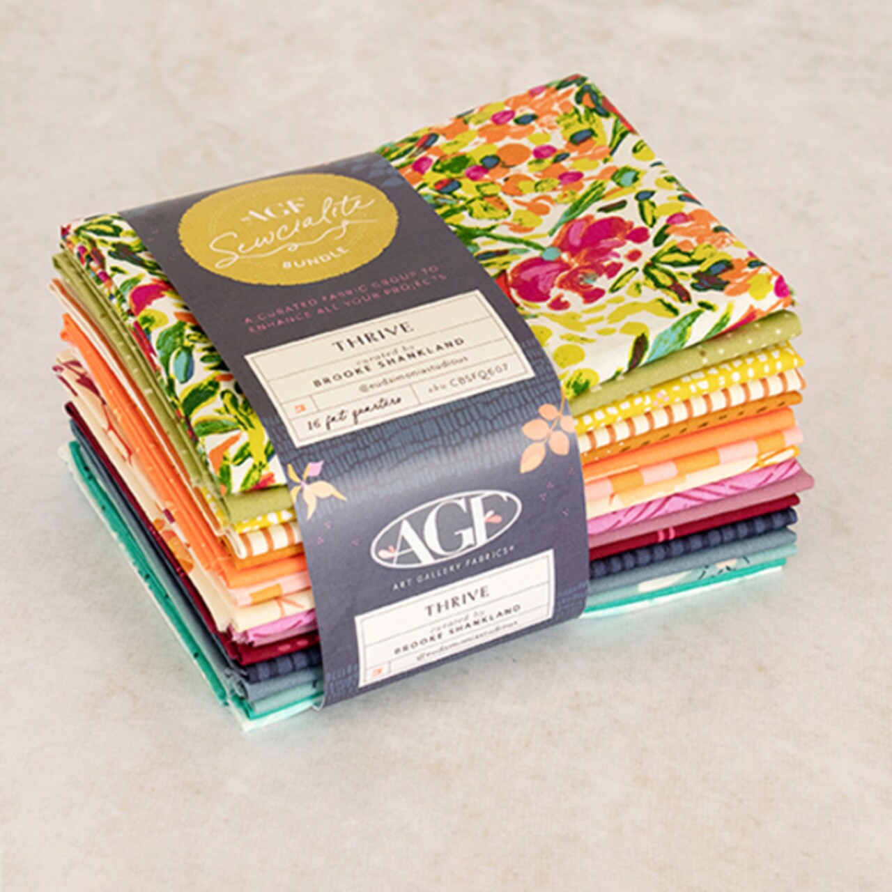 Sewcialites Fat Quarter Bundle in Thrive Edition Curated by Brooke Shankland by AGF Studio for Art Gallery (CBSFQ607)